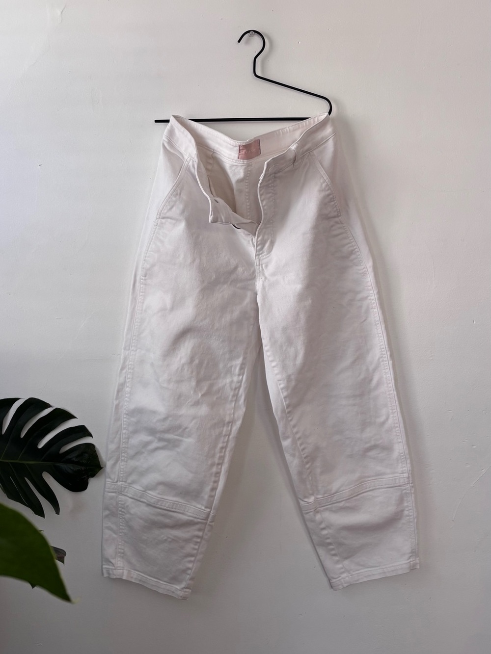 Everlane White Way-High Straight Jeans